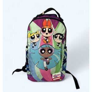 SPRAYGROUND POWERPUFF GIRLS MONSTER SHARK BACKPACK BOOK BAG RARE
